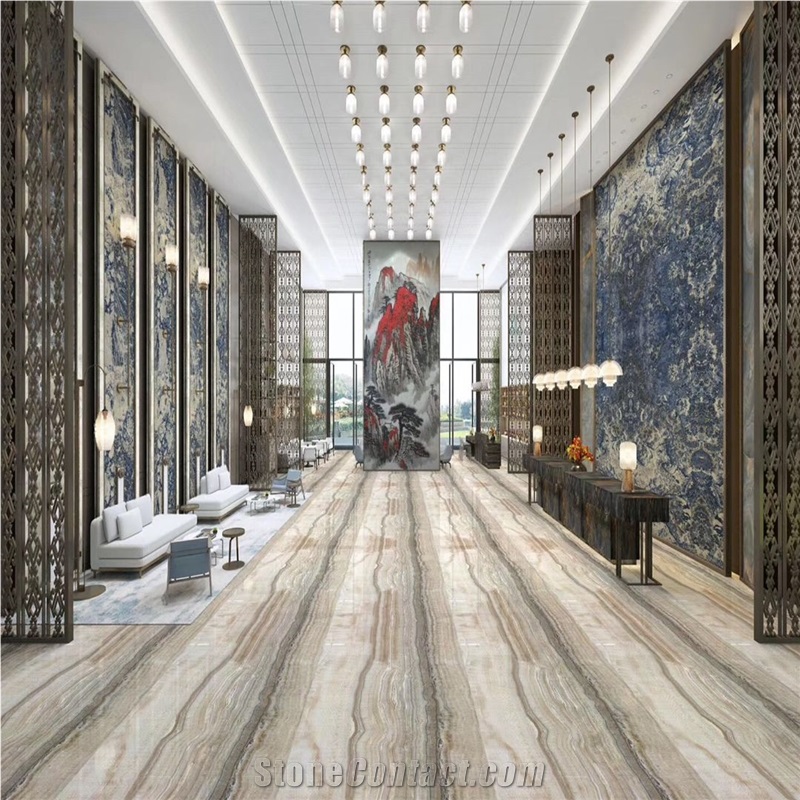 Natural Stone Bamboo Onyx Tiles Wall Cladding