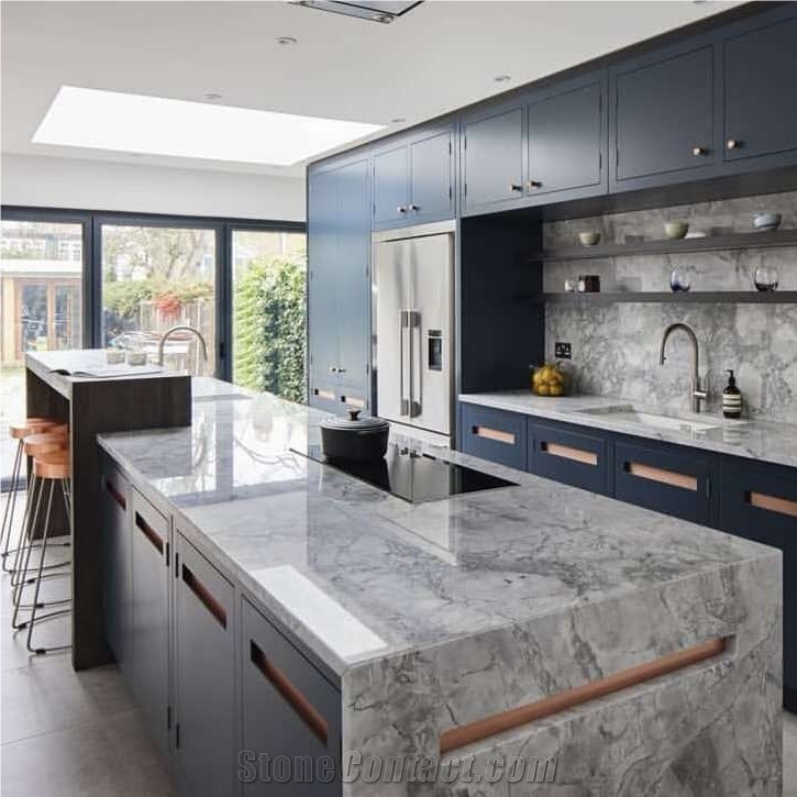 Natural Stone Galaxy Grey Marble Slab&Tile