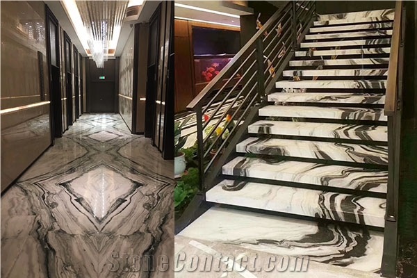 China Panda White Marble Flooring and Walling Tile