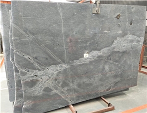Silver Grey Soapstone Slab Tiles