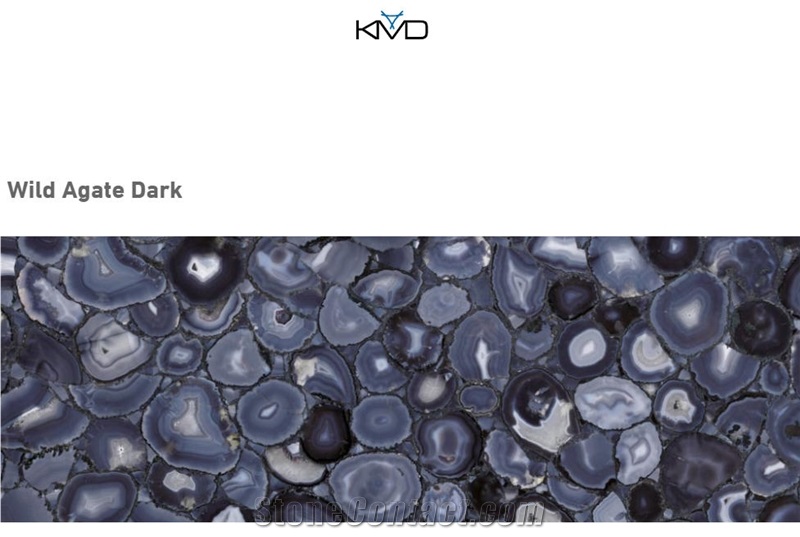 Wild Agate Dark Semiprecious Stone