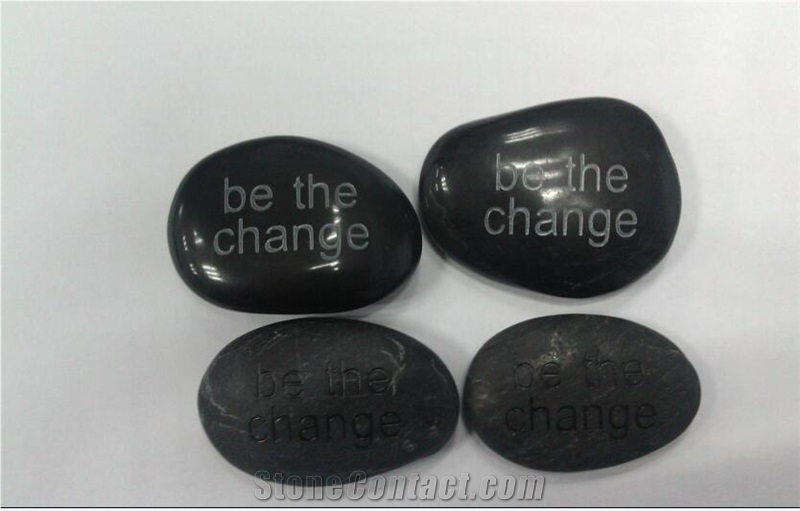 Customized Engraved Letter Pebble Stone