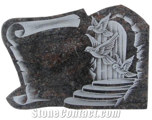 Customized Natural Granite Pet Memorial