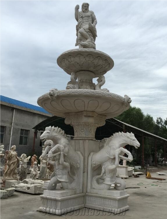 Garden Decoration Large Size Marble Fountain