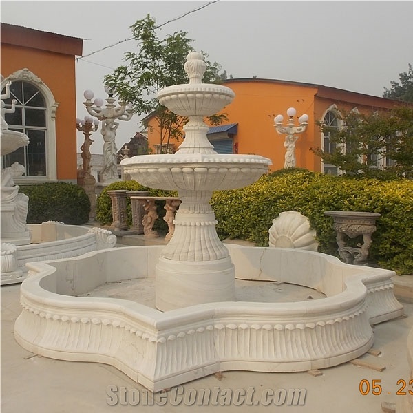 Garden Decoration Large Size Marble Fountain