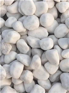 Garden Natural Tumbled Round Snow White Pebble Stone
