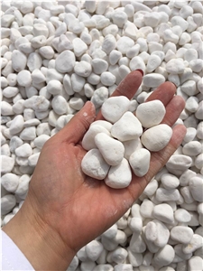 Garden Natural Tumbled Round Snow White Pebble Stone