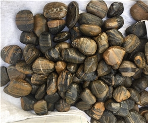 Polished Striped Pebble Stone