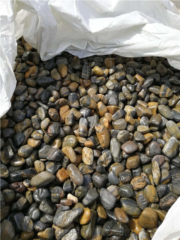 Polished Striped Pebble Stone