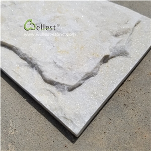 Natural Mushroom White Beige Quartzite Stone