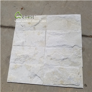 Natural Mushroom White Beige Quartzite Stone