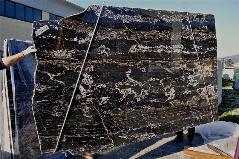 Portoro Gold Marble Tiles & Slabs