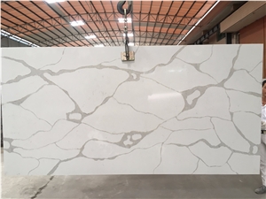 Artificial Quartz Calacatta Marble Tabletop Slabs