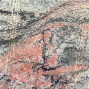 China Tropical Black Red Granite Cladding Stone