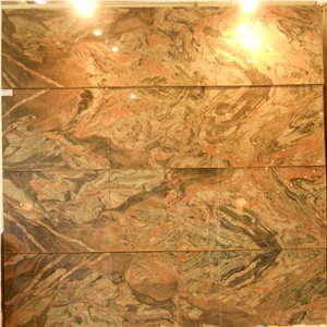 China Tropical Black Red Granite Cladding Stone