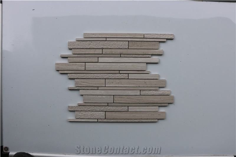 Light Dark Wooden Marble Mosaic,Tiles