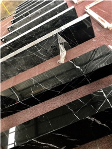 Nero Marquina Marble Stairs Staircases Step &Riser