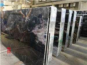 Foshan Black Marble Rosa Gold Chinese Slab Foshan Black Marble Rosa Gold Chinese Slab