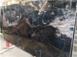 Foshan Black Marble Rosa Gold Chinese Slab
