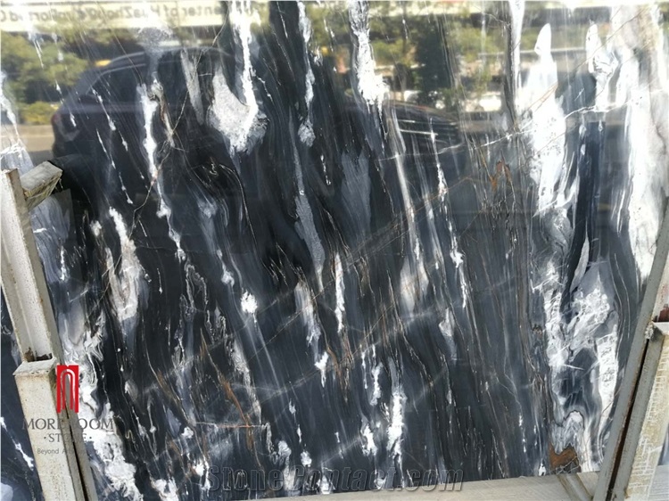 Foshan Black Marble Rosa Gold Chinese Slab
