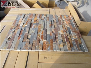 China Natural Rusty Culture Stone Stone Wall Panel