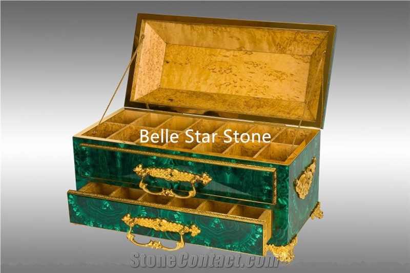 Malachite/Green Jade Precious Stone Balustrades