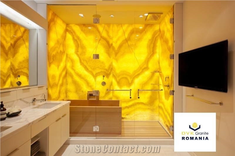 Onix Multicolor Din Pietre Semiprecious Stone Bath Design