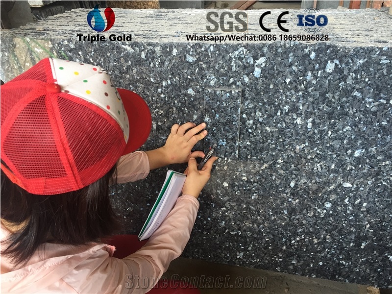 Blue Pearl Granite Versailles Ashlar Pattern