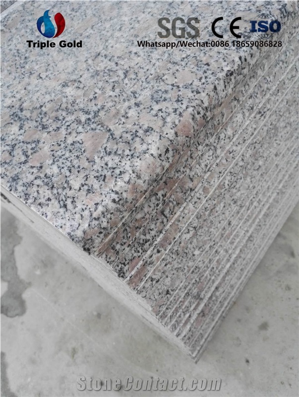G383 Pink Red Granite Steps Stair Treads Staircase