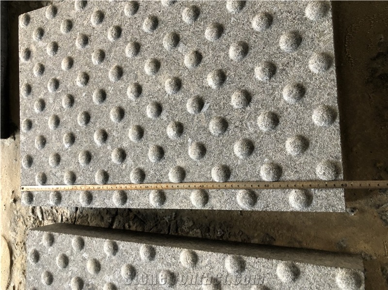 Black Angola Granite Pave Stone Tactile Paver