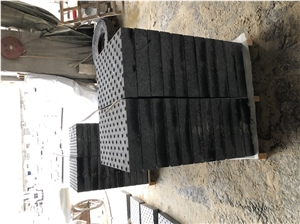 Black Angola Granite Pave Stone Tactile Paver