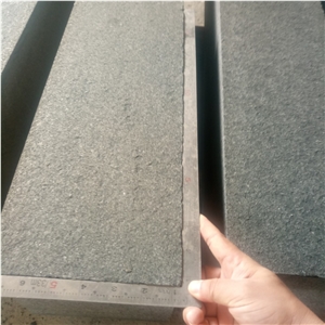 Black Pearl Basalt New G684 Flamed Kerbstone