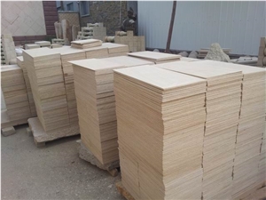 China Yellow Sandstone Block