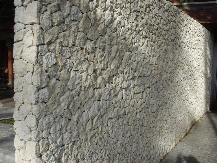 Bali Scaled White Limestone Building Stones, Masonry & Walling