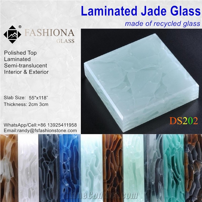Jade Glass Made Of Recycled Glass,Slab & Tile.