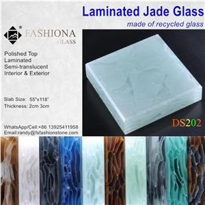 Jade Glass Made Of Recycled Glass,Slab & Tile.