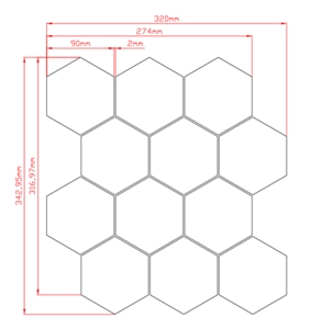 Bianco Carrara Hexagon Honed 90mm Marble Mosaic