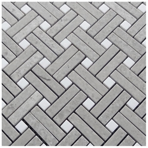Cinderella Shaw Grey Marble Polish Mosaic Tile