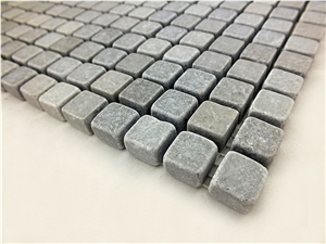 Cinderella Small Square Tumbled Marble Mosaic
