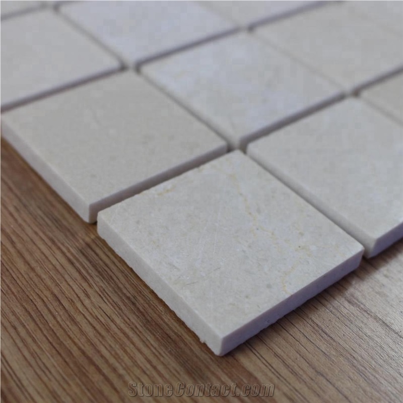 Crema Marfil Polish Marble Mosaic Tile Factory