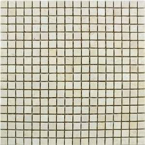 Giallo Atlantide 15x15mm Tumble Marble Mosaic Tile