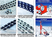 Diamond Wire Cutting Rope for Marble Mining
