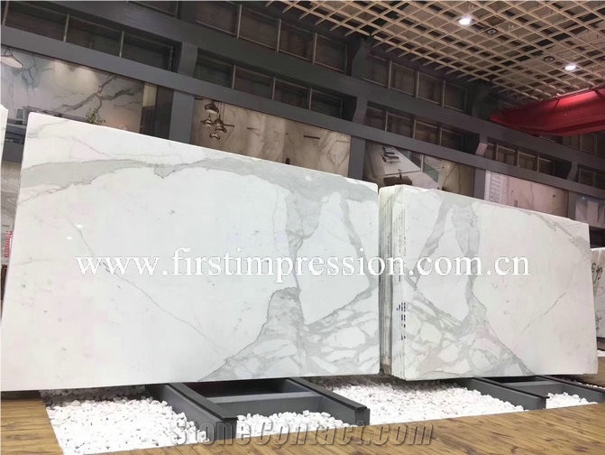 Calacata White Marble Slabs/Statuario Marble