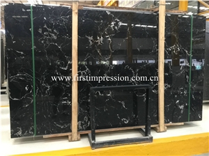 China Century Black Ice Flower Marble Slabs&Tiles