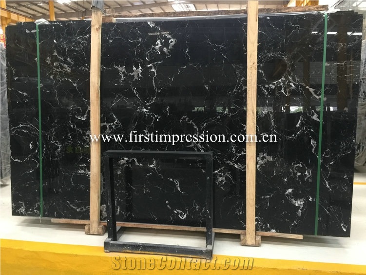 China Century Black Ice Flower Marble Slabs&Tiles