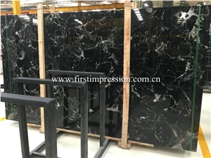 China Century Black Ice Flower Marble Slabs&Tiles