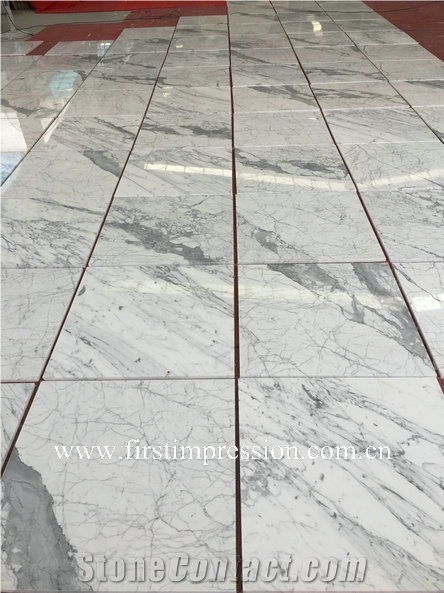 Hot Sale Statuario White Marble Slabs&Cut to Size