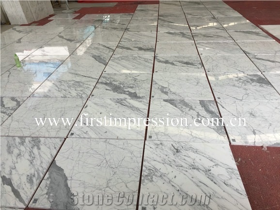 Hot Sale Statuario White Marble Slabs&Cut to Size