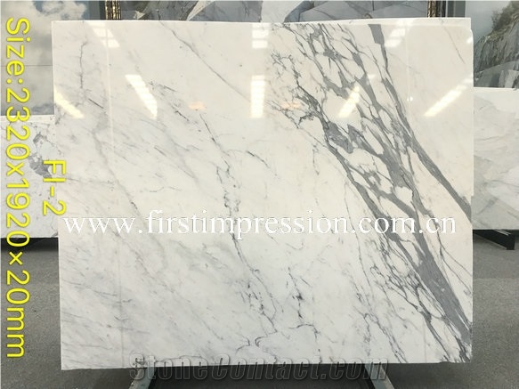 Hot Sale Statuario White Marble Slabs&Cut to Size