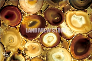 Brazil Agate Backlit Semiprecious Stone Tiles Slab Brazil Agate Backlit Semiprecious Stone Tiles Slab